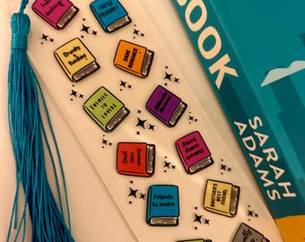 Romance book trope bookmark