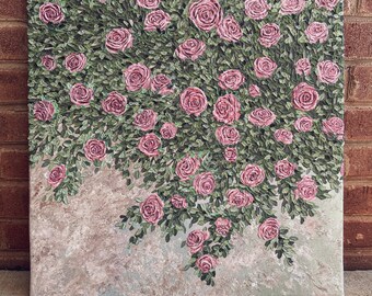Floral textured art
