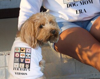 Fur Baby’s Version dog shirt, in my fur baby era, gift for dogs, matching dog shirt, dog clothes, matching human and dog outfit, puppy shirt