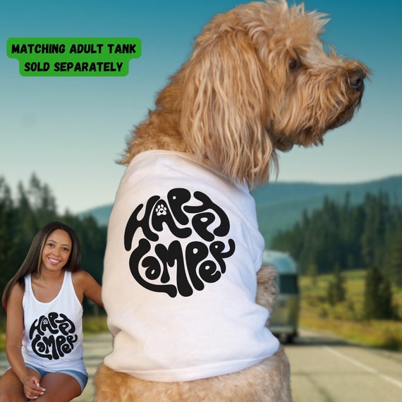 Happy camper dog shirt hotsell