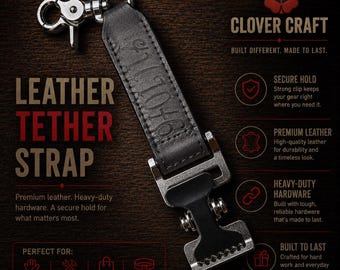 Handcrafted Leather Glove Clip