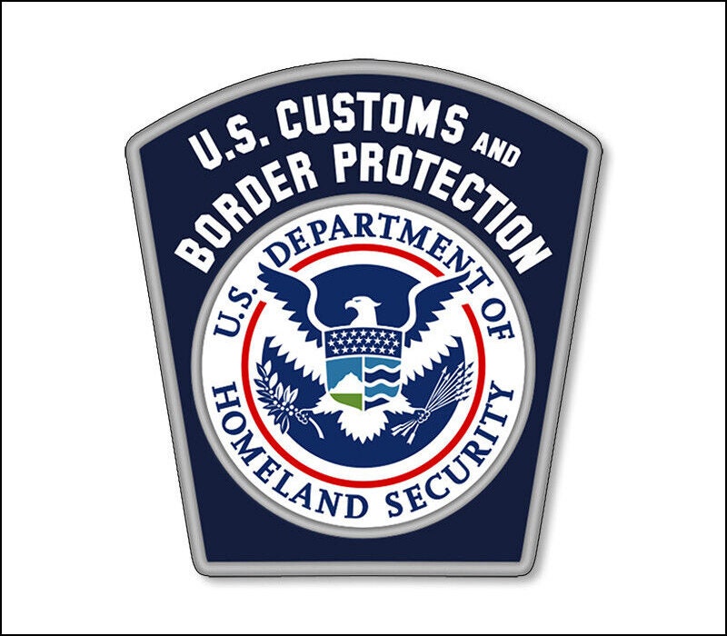 3 inch US Customs and Border Protection Logo Sticker (vinyl decal auto car truck rv laptop cell iphone seal homeland usa immigration)