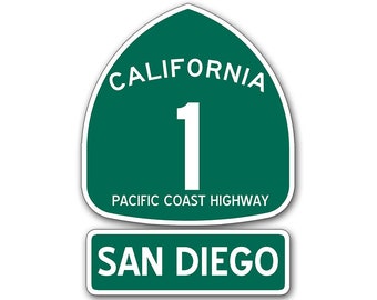 カリフォルニア州道38号線の道路標識ステッカー、ロードトリップ