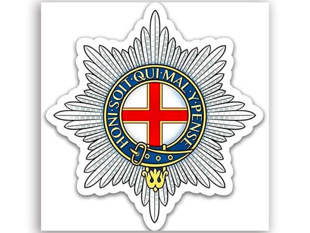 3 Inch Coldstream Guards Badge Shaped Sticker (vinyl Decal Ireland Auto ...