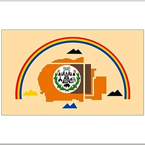 Navajo Nation Flag Sticker  (vinyl decal native tribe banner laptop truck american cell auto car rv america indian indigeno)