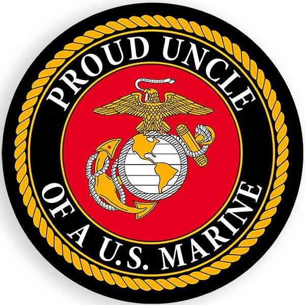 Proud Uncle Of A Soldier U.S. Army Round Decal - Die Cut, UV Resistant, Made In USA - View #9