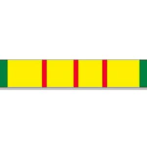 1x6 inch Vietnam Service Ribbon Sticker (us campaign auto rv truck car laptop iphone veteran vet nam decal vinyl soldier)