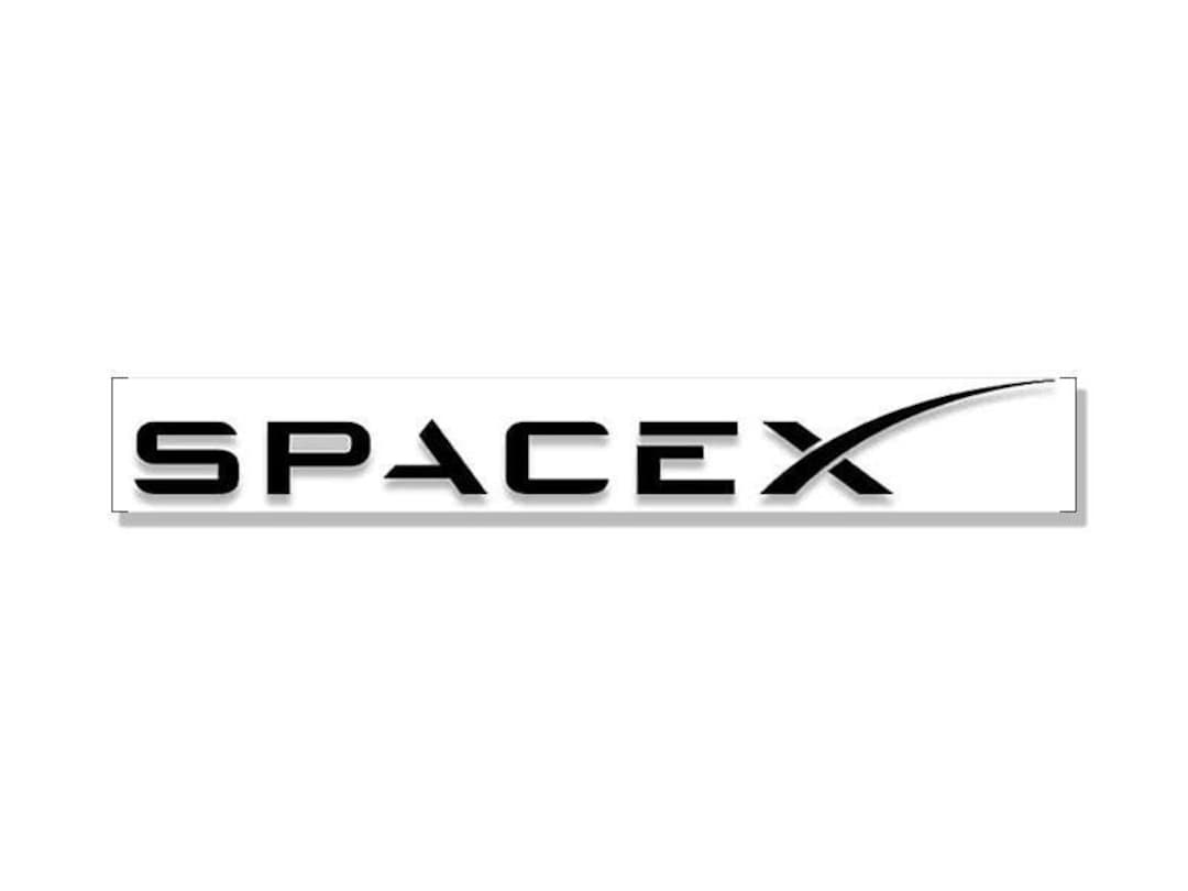 1.5x11 Inch Black SPACE X Cutout Sticker (spacex Nasa Musk Rockets ...
