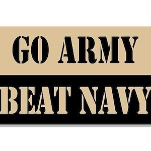 3 x 5 tums magnetisk Go Army Beat Navy MAGNET (proffsfan bil lastbil husbil laptop fotboll West Point-lag)