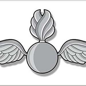 3x4 inch Navy Aviation Rating AO ORDNANCEMAN Logo Shape Sticker (decal vinyl auto car truck laptop naval usn us usna seaman) US Navy Lic.