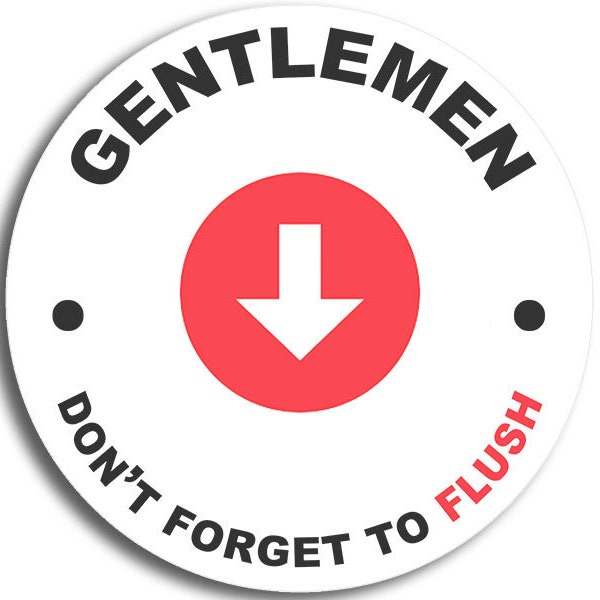 Funny Toilet Decal Etsy