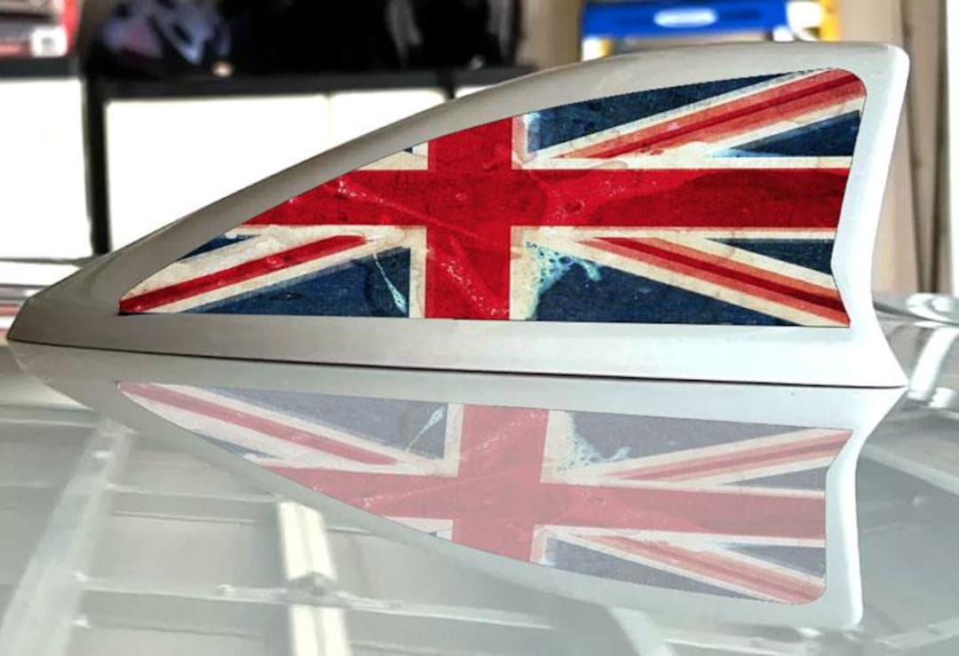 2x6 Inch 2-pack UK Flag Stickers for 2017-2024 Honda CRV Shark Fin ...