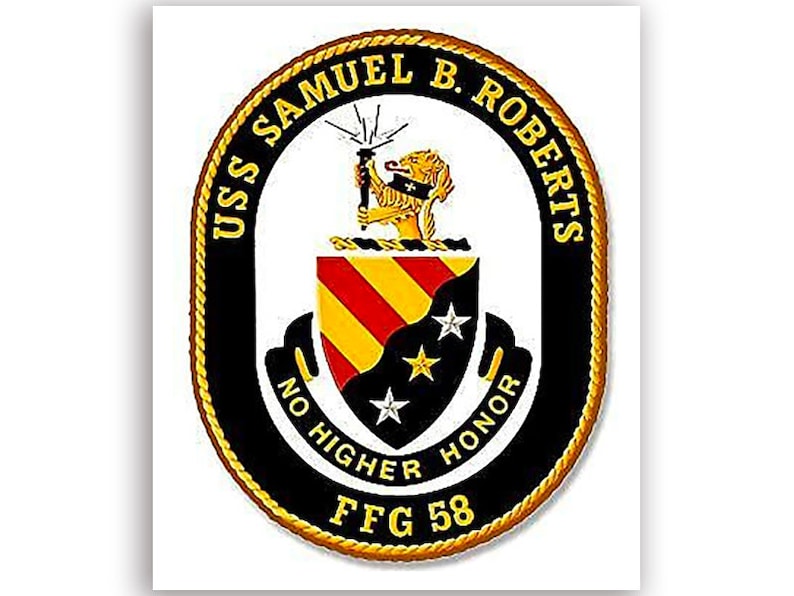 3x4 Inch U.S.S. Samuel B Roberts Insignia Sticker seal Logo Etsy