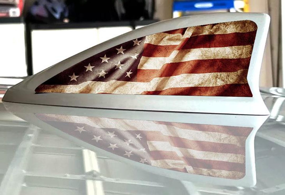 2x6 Inch 2-pack Distressed American Flag Stickers for 2017-2024 Honda ...