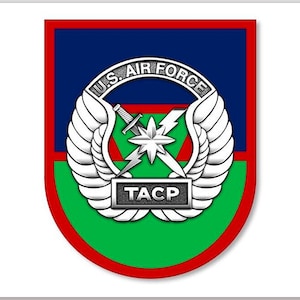 Color TACP Logo Sticker (tactical control U.S. air force auto car truck laptop cell iphone insignia logo vinyl decal) Licensed by USAF