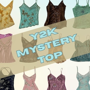 Maglietta in stile McBling con motivo Y2K Mystery Top, estetica anni 2000, camicetta Pinterest