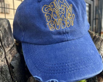 Gorra desgastada bordada, diseño divertido, estilo vintage