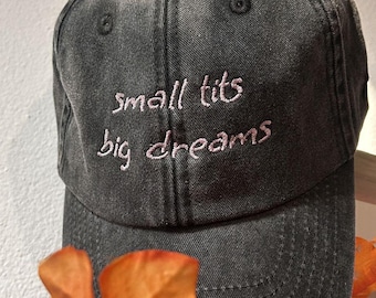 Gorra bordada, regalo divertido para ella, diseño de bordado, gorra divertida, estilo vintage
