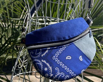 Riñonera estilo bandana: Bolso bandolera tipo banana