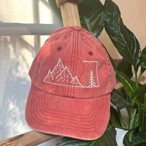 burnt orange baseball cap