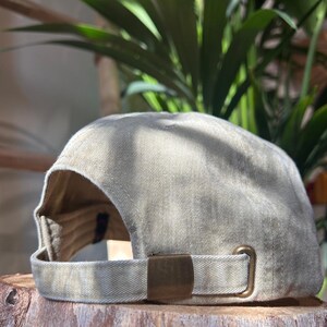 metal closure, combed cotton cap