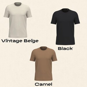 different color unisex t-shirt, regular fit in organic cotton 100%