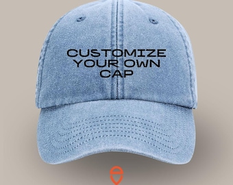 Gorra de béisbol vaquera personalizable: Gorra bordada personalizada
