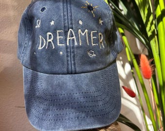 Embroidery Design Cap - Vintage Dreamer Baseball Cap