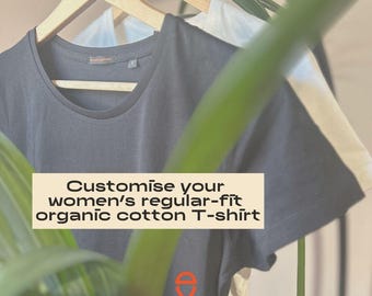 Camiseta personalizada para mujer / Camiseta ecológica para mujer de corte regular