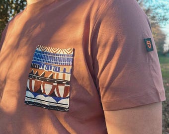 Maqueta de camiseta, camiseta estilo boho, camiseta vegana