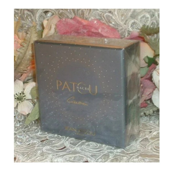 Nacre Jean Patou RARE Perfume Parfum Solid Compact ~ Cellophane Sealed Box ~ MINT New Vintage In Box