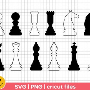 Chess Pieces Png - Etsy
