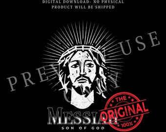 イエスの顔 PNG | 神の子メシアのグラフィック（デジタルダウンロード）