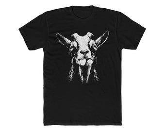 Funny Goat Shirt, Goat Lover Gift, Farm Animal T Shirt, Tongue Out Goat Tee, Country Farm Shirt, Unisex Graphic Tee