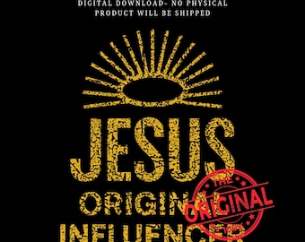 イエスのオリジナルインフルエンサー PNG | 苦悩するキリスト教のグラフィック（デジタルダウンロード）