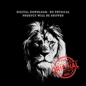 Lion of Judah PNG | Christian Shirt Design (Digital Download)