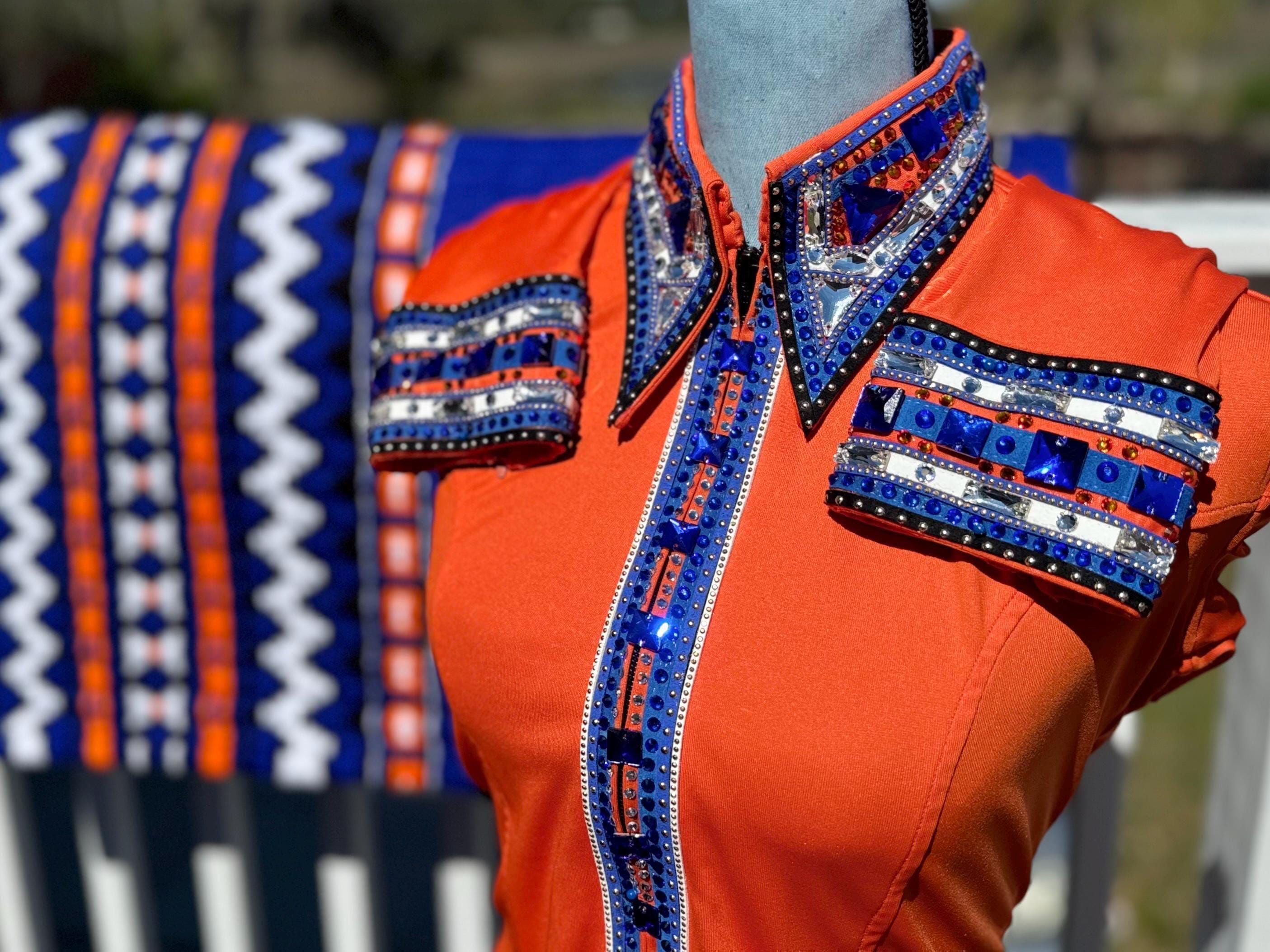 John Wayne Chemise western bleue - Style western - Style ancien, rouge, M