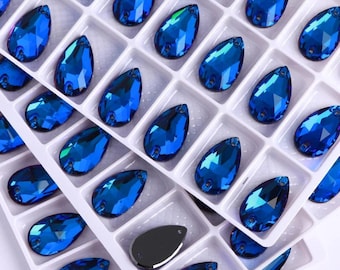 Swarovski 4327 30x20mm Bermuda Blue UF - Etsy