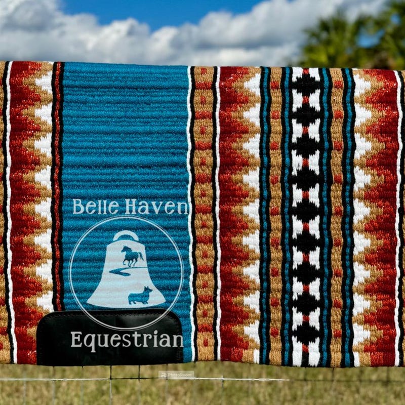 Tapis Selle Laine Western 34x40 Couverture De Selle Western