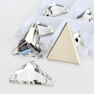 ノエル☆スワロフスキーセット スワロフスキー4728番、10x7mmと16x12mmのハーフラウンドファセット
