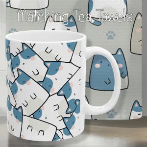Cat Mug_Cute Cats Coffee Cup_Cat Lovers Ceramic_Cat Mum_Cat Dad_Cat Person_ Pet Owner Gift_Mothers Day_Fathers Day_New Home_Wedding Present