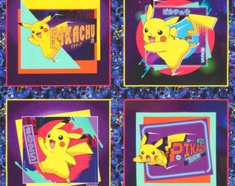 Pikachu Black Panel 36x44