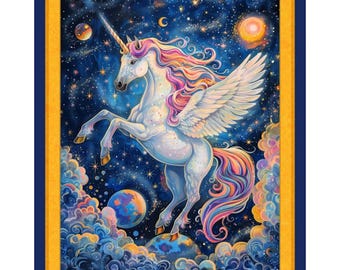 Marshall Dry Goods Unicorn Stardust 36"x43" panel