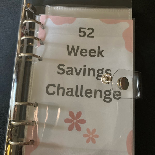 52 week savings challenge binder