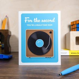 Father’s Day Card - Record Player Design