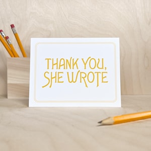 Murder, She Wrote Inspired Thank You Card