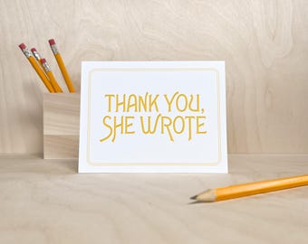 Murder, She Wrote Inspired Thank You Card
