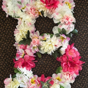 Floral Letter, Flower Letter Nursery, Alphabet Initial, Monogram for Baby, Wedding Decor, Home Decor