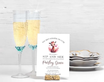 Meet And Greet, Sip & See, Sip And See Invitation Girl