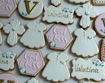 Baptism custom cookies